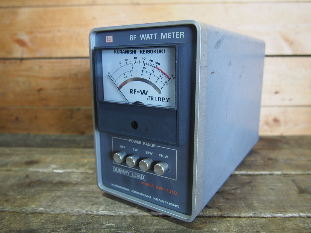 BE964 ジャンク品　KURANISHI　RW-151D　 終端型電力計 ☆KURANISHI クラニシ RW-151D 終端型電力計 RF WATT METER