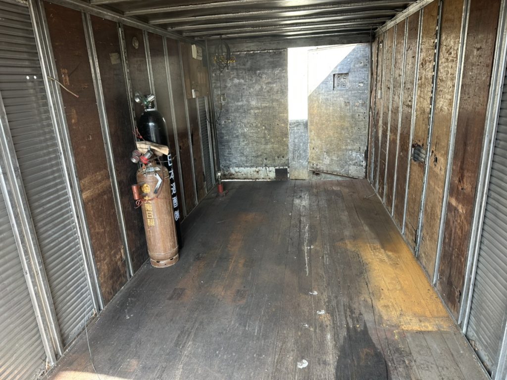 工作機械の引き取り完了後の様子