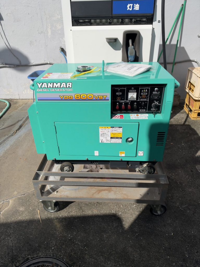 ヤンマー YDG600VST 小型ディーゼル発電機の買取実績